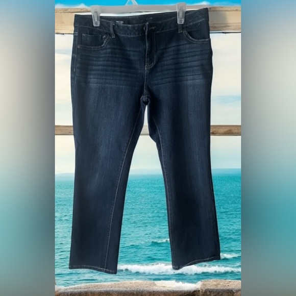 Simply Vera Vera Wang Denim - Simply Vera Vera Wang Dark Blue Ankle Jeans